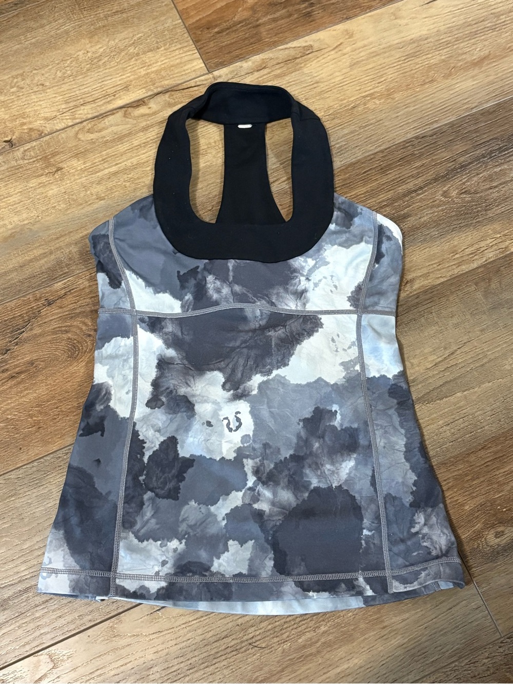 Lululemon Black & Gray Tie-Dye tank top